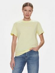 Calvin Klein T-Shirt Hero Logo K20K205448 Żółty Regular Fit. Żółte t-shirty damskie Calvin Klein, xs, bez wzorów, z bawełny, bez kołnierzyka. Za 149.99 zł.