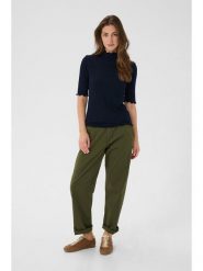 Cream Koszulka w kolorze granatowym rozmiar: S. Niebieskie bluzki damskie Cream, s, bez wzorów, prążkowane, bez kołnierzyka, bez ramiączek. Za 79.40 zł.