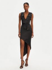 Babylon Sukienka koktajlowa E00741 Czarny Slim Fit. Czarne sukienki damskie Babylon, bez wzorów, z syntetyku, wizytowe, bez ramiączek. Za 649.99 zł.