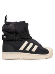 Adidas Śniegowce Superstar 360 Winterized Boot JQ7949 Czarny. Czarne buty zimowe chłopięce Adidas, z materiału, bez zapięcia. Za 329.99 zł.