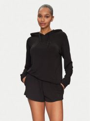 Guess Bluza O5GQ00 KCQP2 Czarny Regular Fit. Czarne bluzy damskie Guess, l, z aplikacjami, z syntetyku, bez kaptura. Za 159.99 zł.
