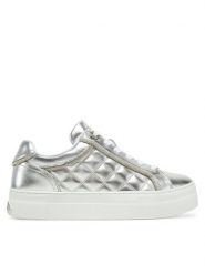 Guess Sneakersy FLPGRA ELE12 Srebrny. Szare obuwie sportowe damskie Guess, ze skóry, bez zapięcia. Za 329.99 zł.