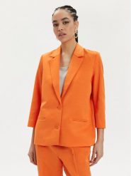 Tamaris Apparel Marynarka Craon TAW0511 Pomarańczowy Relaxed Fit. Brązowe marynarki i żakiety damskie Tamaris Apparel, bez wzorów, z bawełny. Za 439.99 zł.