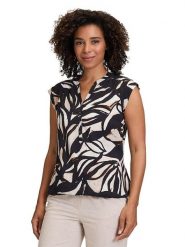 BETTY & CO Bluzka w kolorze czarno-kremowym rozmiar: 40. Czarne bluzki damskie Betty & Co, bez wzorów, bez kołnierzyka, bez ramiączek. Za 76.95 zł.