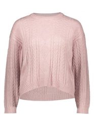 ONLY Sweter w kolorze jasnoróżowym rozmiar: XS. Różowe swetry klasyczne damskie Only, s, z materiału, bez kołnierzyka. Za 113.99 zł.
