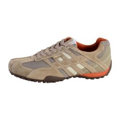 Trenerzy Geox Snake Scam.+Mesh. Brązowe obuwie sportowe casual damskie Geox, z meshu. Za 462.50 zł.