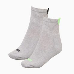 Puma Skarpety Heart Logo Crew 2-Pack 93855502. Szare skarpetki damskie Puma, bez wzorów, z bawełny. Za 62.11 zł.