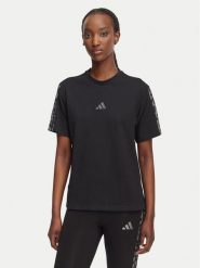 Adidas T-Shirt Seasonal Essentials Animal Print 3-Stripes KH1550 Czarny Regular Fit. Czarne t-shirty damskie Adidas, s, bez wzorów, z bawełny, bez kołnierzyka. Za 149.99 zł.