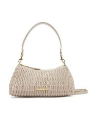 Calvin Klein Torebka Ruched Drop Shoulder Bag LV04K3088G Beżowy. Brązowe torebki klasyczne damskie Calvin Klein, ze skóry, bez dodatków. Za 349.99 zł.