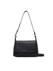 Valentino Torebka Helen VBS9N509G Czarny. Czarne listonoszki damskie Valentino, bez wzorów, ze skóry, bez dodatków. Za 609.99 zł.