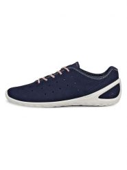 Ecco Skórzane sneakersy "Biom Everyday" w kolorze granatowym rozmiar: 40. Niebieskie obuwie sportowe damskie ECCO, ze skóry, bez zapięcia. Za 316.24 zł.