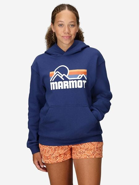Marmot Bluza "Coastal" w kolorze granatowym rozmiar: XL. Niebieskie bluzy damskie Marmot, xl, bez wzorów, z kapturem. Za 211.31 zł.