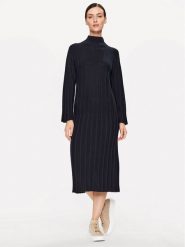 Max Mara Leisure Sukienka dzianinowa Arezzo 2333260136 Granatowy Regular Fit. Niebieskie sukienki damskie Max Mara Leisure, bez wzorów, z dzianiny, bez ramiączek. Za 1,399.00 zł.