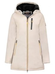 Geographical Norway Parka "Cassim" w kolorze kremowym rozmiar: XL. Brązowe parki damskie Geographical Norway, xl, bez kaptura. Za 201.55 zł.