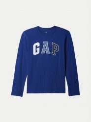 Gap Bluzka 490575-01 Niebieski Regular Fit. Niebieskie t-shirty i koszulki chłopięce GAP, bez wzorów, z bawełny, bez kołnierzyka, bez ramiączek. Za 59.99 zł.