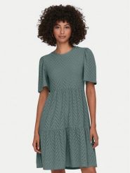 JDY Sukienka letnia Carla 15254680 Zielony Regular Fit. Zielone sukienki damskie JDY, bez wzorów, z syntetyku, bez ramiączek. Za 139.99 zł.