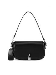 DeeZee Torebka MDP-L-029-06 Czarny. Czarne listonoszki damskie DeeZee, bez wzorów, z materiału, bez dodatków. Za 129.99 zł.