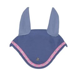 Czapka dla konia QHP Rosalynn. Niebieskie czapki damskie QHP, bez wzorów. Za 139.50 zł.