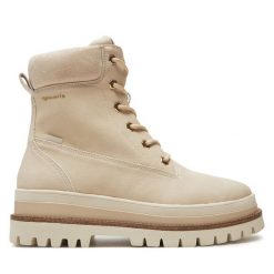 Trapery Tamaris. Brązowe trapery damskie Tamaris, bez zapięcia. Za 379.99 zł.