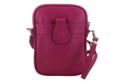 Listonoszka etui skórzane BARBERNI'S fuksja 887-14. Czerwone shopper bag Barberinis, bez wzorów, ze skóry, na ramię, małe, bez dodatków. Za 125.99 zł.