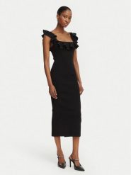 MICHAEL Michael Kors Sukienka codzienna MS683CG33D Czarny Slim Fit. Czarne sukienki damskie MICHAEL Michael Kors, bez wzorów, z wiskozy, wizytowe, bez ramiączek. Za 1,119.00 zł.