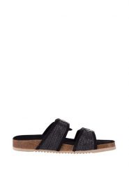 Chiemsee Klapki w kolorze czarnym rozmiar: 36. Czarne klapki damskie Chiemsee, bez wzorów, z materiału, z otwartym noskiem, bez obcasa, bez zapięcia. Za 158.95 zł.