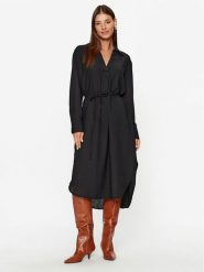 Vero Moda Sukienka codzienna Chris 10292485 Czarny Regular Fit. Czarne sukienki damskie Vero Moda, bez wzorów, z syntetyku, bez ramiączek. Za 109.99 zł.