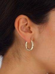 Nakkash Pozłacane kolczyki-kreole rozmiar: onesize. Żółte kolczyki damskie Nakkash, pozłacane. Za 52.42 zł.