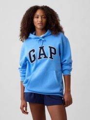 GAP Bluza w kolorze błękitnym rozmiar: XL. Niebieskie bluzy damskie GAP, xl, bez wzorów, z kapturem. Za 88.64 zł.