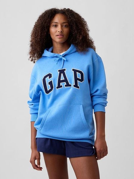 GAP Bluza w kolorze błękitnym rozmiar: XL. Niebieskie bluzy damskie GAP, xl, bez wzorów, z kapturem. Za 93.94 zł.