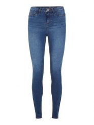 Noisy may Dżinsy "Nmcallie" - Skinny fit - w kolorze niebieskim rozmiar: W27/L32. Niebieskie jeansy damskie Noisy may, z podwyższonym stanem. Za 114.95 zł.