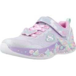 Buty SKECHERS BUTTERFLY BLISS Fioletowy. Fioletowe obuwie trekkingowe damskie Skechers, z syntetyku, bez zapięcia. Za 279.99 zł.
