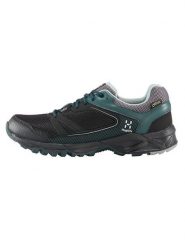 Haglöfs Buty turystyczne "Trail Q Fuse GT" w kolorze czarno-morskim rozmiar: 41 1/3. Czarne obuwie trekkingowe damskie Haglöfs, z gore-texu, bez zapięcia. Za 391.45 zł.