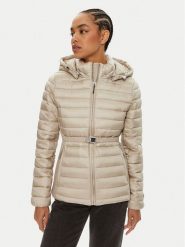 Calvin Klein Kurtka przejściowa K20K207108 Beżowy Slim Fit. Brązowe kurtki damskie Calvin Klein, xxl, bez wzorów, z syntetyku, bez kaptura. Za 769.99 zł.