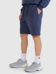 4F Szorty dresowe w kolorze granatowym rozmiar: L. Niebieskie szorty damskie 4F, bez wzorów, z dresówki. Za 82.64 zł.