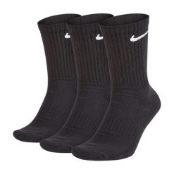 Amortyzowane Skarpety Codzienne Dla Dorosłych Unisex (zestaw 3 Sztuk). Czarne skarpetki damskie Nike, bez wzorów. Za 107.99 zł.