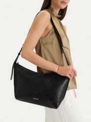 GINO ROSSI Torebka C-LDA8558 Czarny. Czarne torebki klasyczne damskie Gino Rossi, z materiału, bez dodatków. Za 199.99 zł.