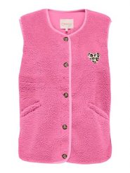 ONLY Kamizelka pluszowa w kolorze różowym rozmiar: L. Różowe kamizelki damskie Only, l, bez wzorów, bez kaptura. Za 104.99 zł.