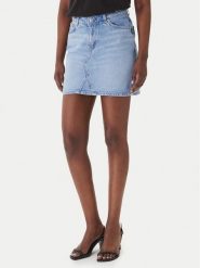 HUGO Spódnica jeansowa Gatalie 50559749 Niebieski Regular Fit. Niebieskie spódnice damskie Hugo, s, bez wzorów, z bawełny. Za 499.99 zł.