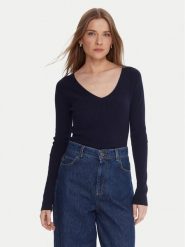 Kontatto Sweter 3M0818C Granatowy Slim Fit. Niebieskie swetry klasyczne damskie Kontatto, m, z syntetyku, bez kołnierzyka. Za 249.99 zł.