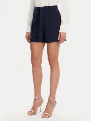 Guess Szorty materiałowe W5GD0I WH9Y2 Granatowy Loose Fit. Niebieskie szorty damskie Guess, z aplikacjami, z materiału. Za 219.99 zł.