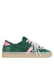 D.A.T.E. Sneakersy Tender W441-TE-BW Zielony. Zielone obuwie sportowe damskie D.A.T.E., ze skóry, bez zapięcia. Za 809.99 zł.