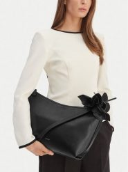 GINO ROSSI Torebka C-LDA8483 Czarny. Czarne torebki klasyczne damskie Gino Rossi, z materiału, bez dodatków. Za 229.99 zł.