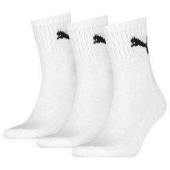 Skarpety dla dorosłych Puma Short Crew 3P 3Pack. Białe skarpetki damskie Puma, bez wzorów. Za 101.50 zł.