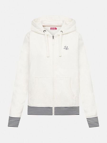 Derbe Bluza w kolorze kremowo-czarnym rozmiar: M. Czarne bluzy damskie Derbe, m, bez wzorów, z bawełny, bez kaptura. Za 239.95 zł.