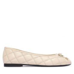 Baleriny Tommy Hilfiger. Brązowe balerinki damskie Tommy Hilfiger, bez wzorów. Za 449.99 zł.