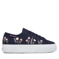 Tenisówki Superga. Niebieskie trampki damskie Superga, bez wzorów, bez zapięcia. Za 319.99 zł.