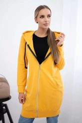 Bluza sukienkowa z kapturem musztardowa. Bluzy damskie KESI, l, bez wzorów, z bawełny, z kapturem. Za 234.40 zł.