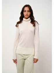 AUTHENTIC CASHMERE Kaszmirowy golf "Fornet" w kolorze kremowym rozmiar: S. Brązowe golfy damskie AUTHENTIC CASHMERE, s, bez wzorów, z kaszmiru, bez ramiączek. Za 322.14 zł.