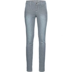 Dżinsy SKINNY z paskami bonprix ciemnoniebieski w paski. Niebieskie jeansy damskie bonprix. Za 129.99 zł.